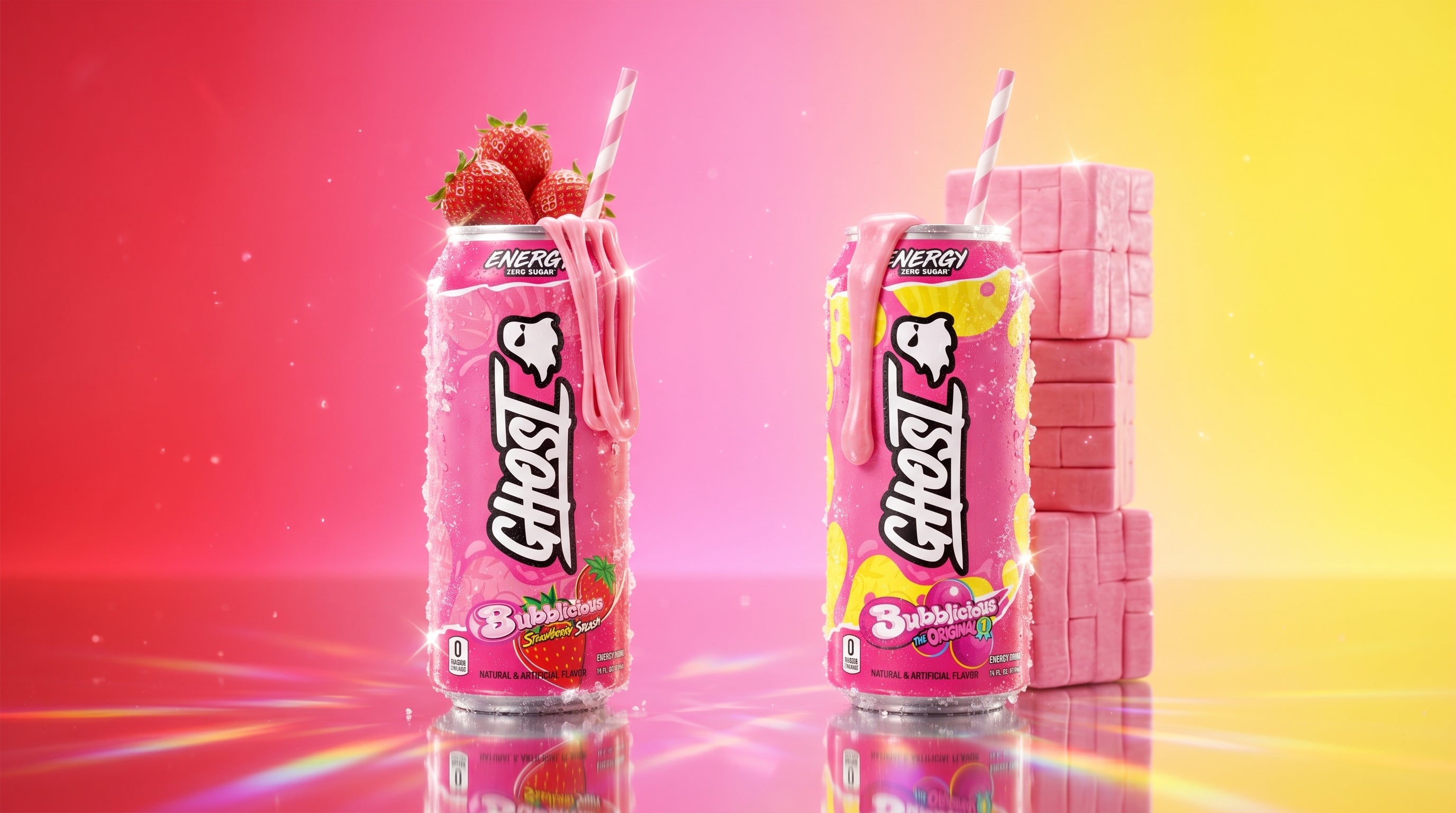 Ghost Energy Bubblicious Original Is Here + Strawberry Splash Is Back in Stock