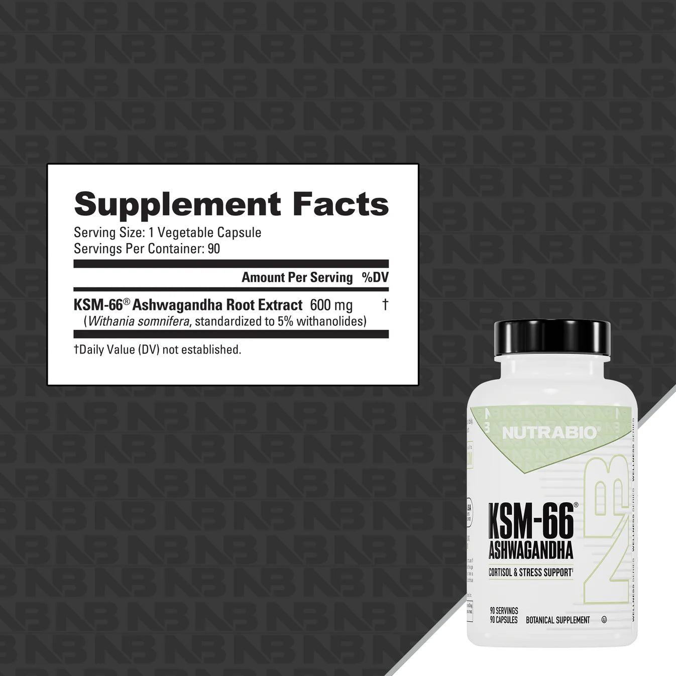 NutraBio Ashwagandha KSM-66