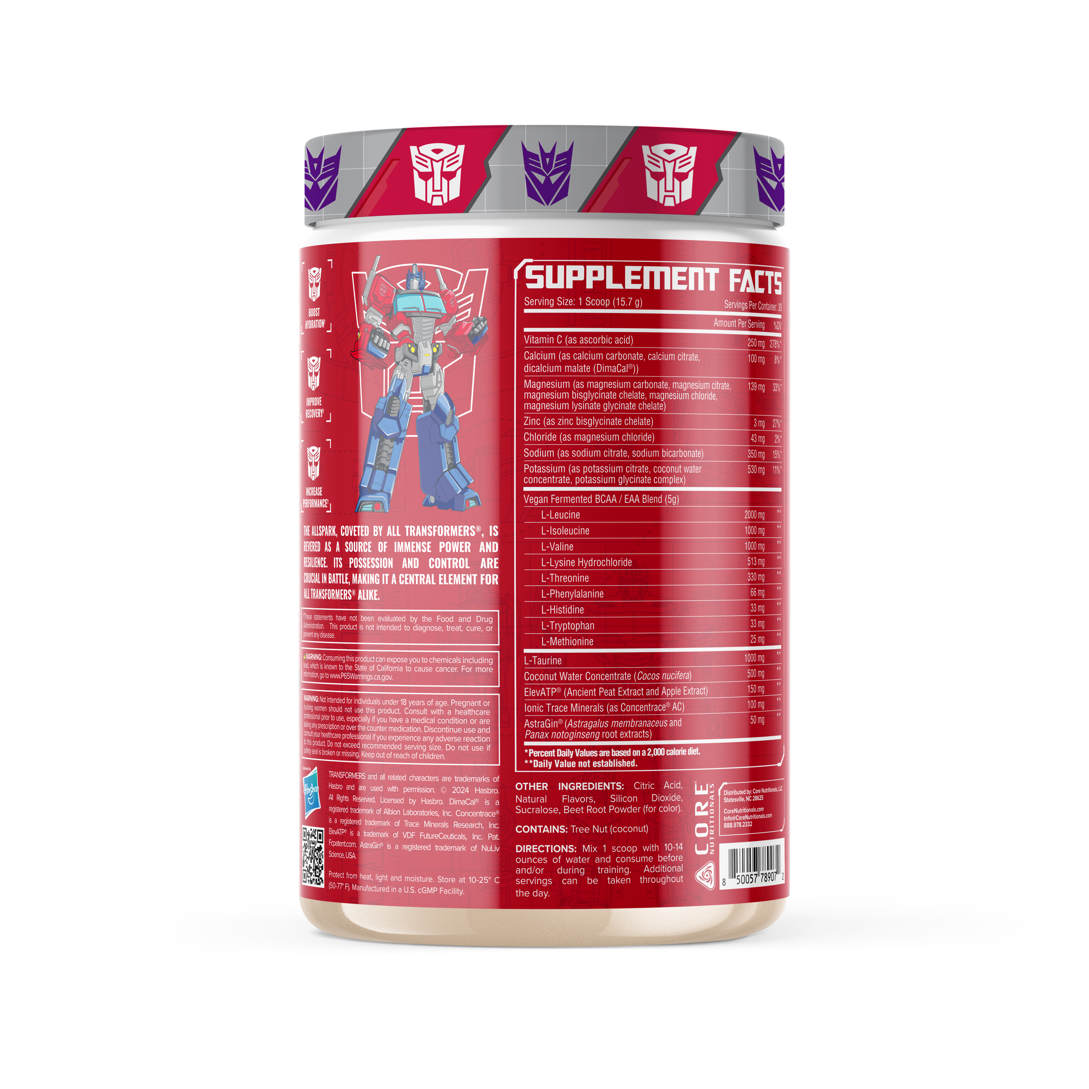 Core Nutritionals ALLSPARK Hydration + EAA Blend - Transformers Collaboration®