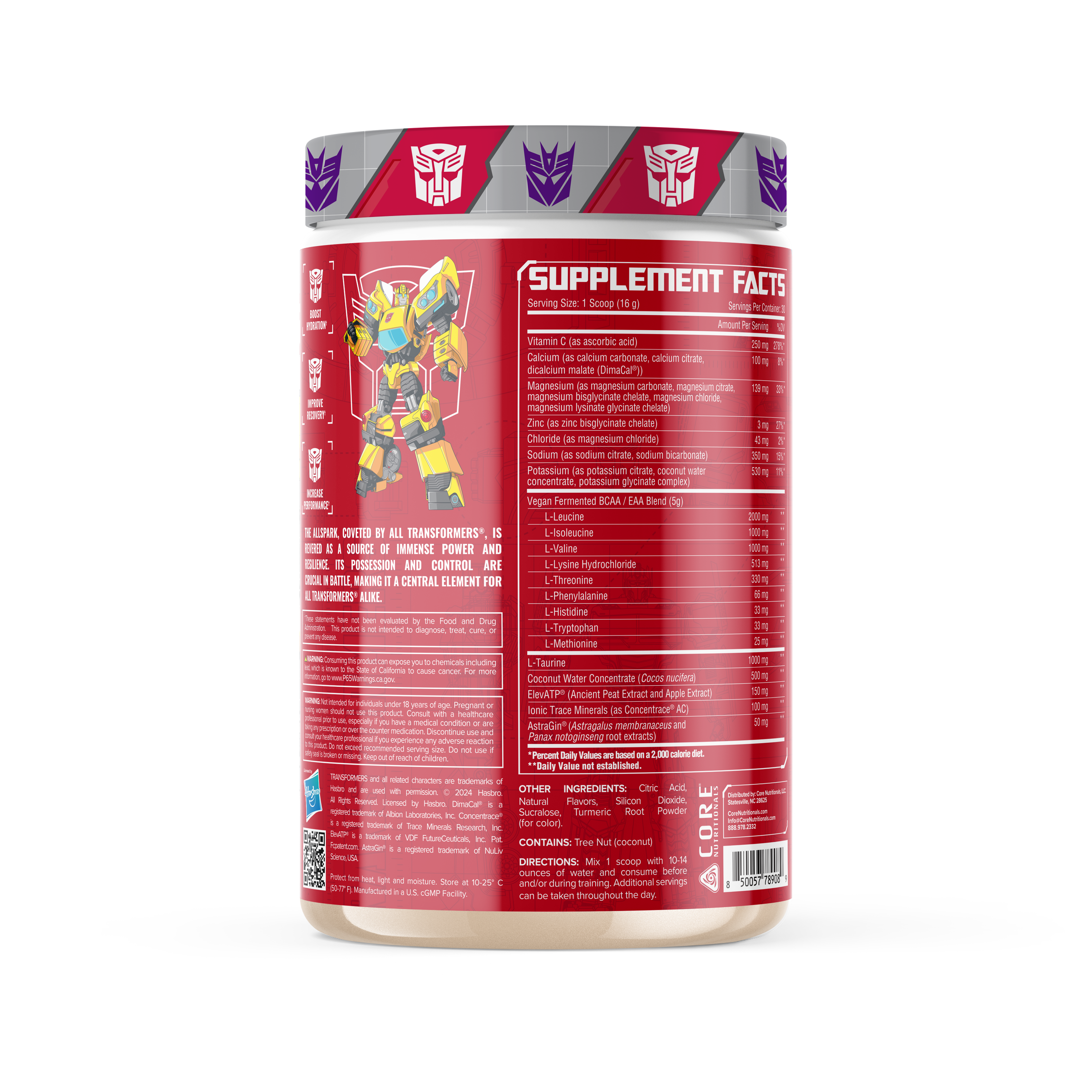 Core Nutritionals ALLSPARK Hydration + EAA Blend - Transformers Collaboration®