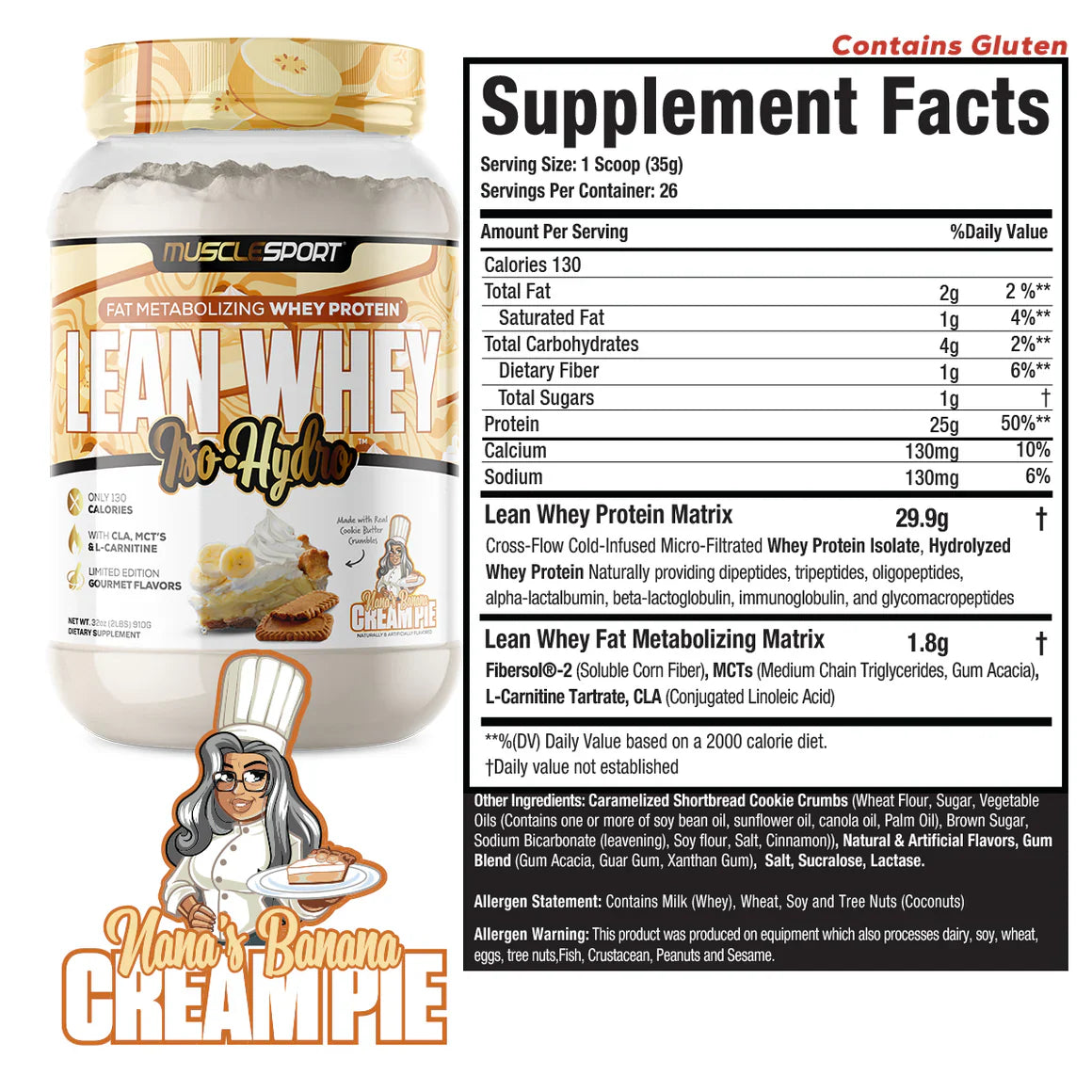 MuscleSport Lean Whey Protein