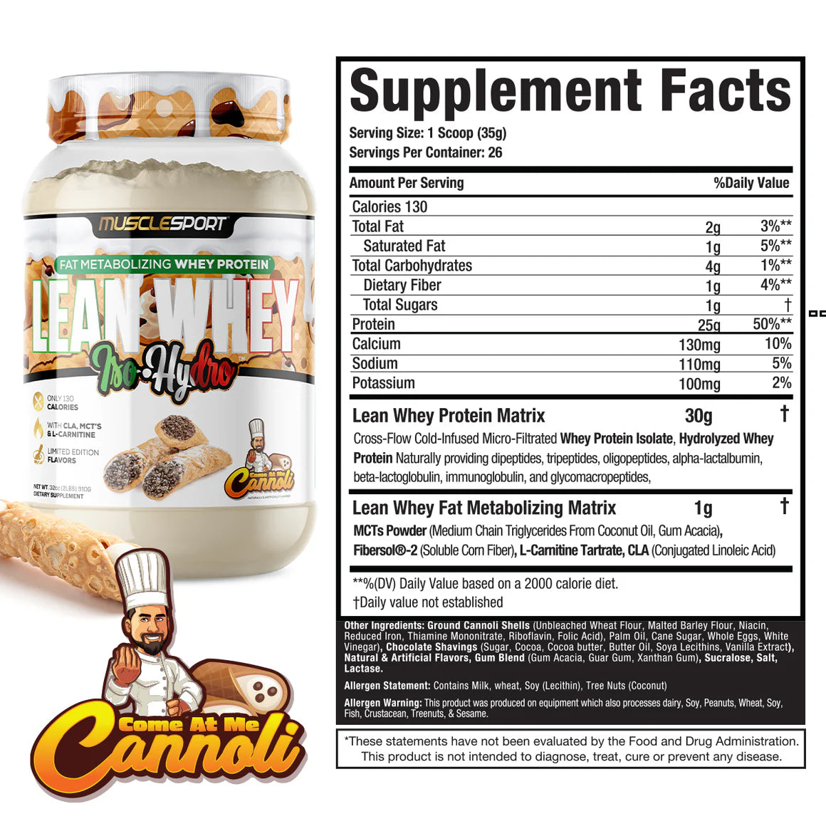 MuscleSport Lean Whey Protein