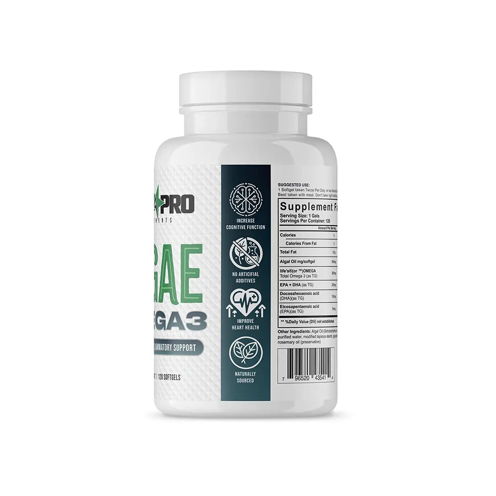 Like A Pro Plant Base Algae Omega 3's - 120 Softgels