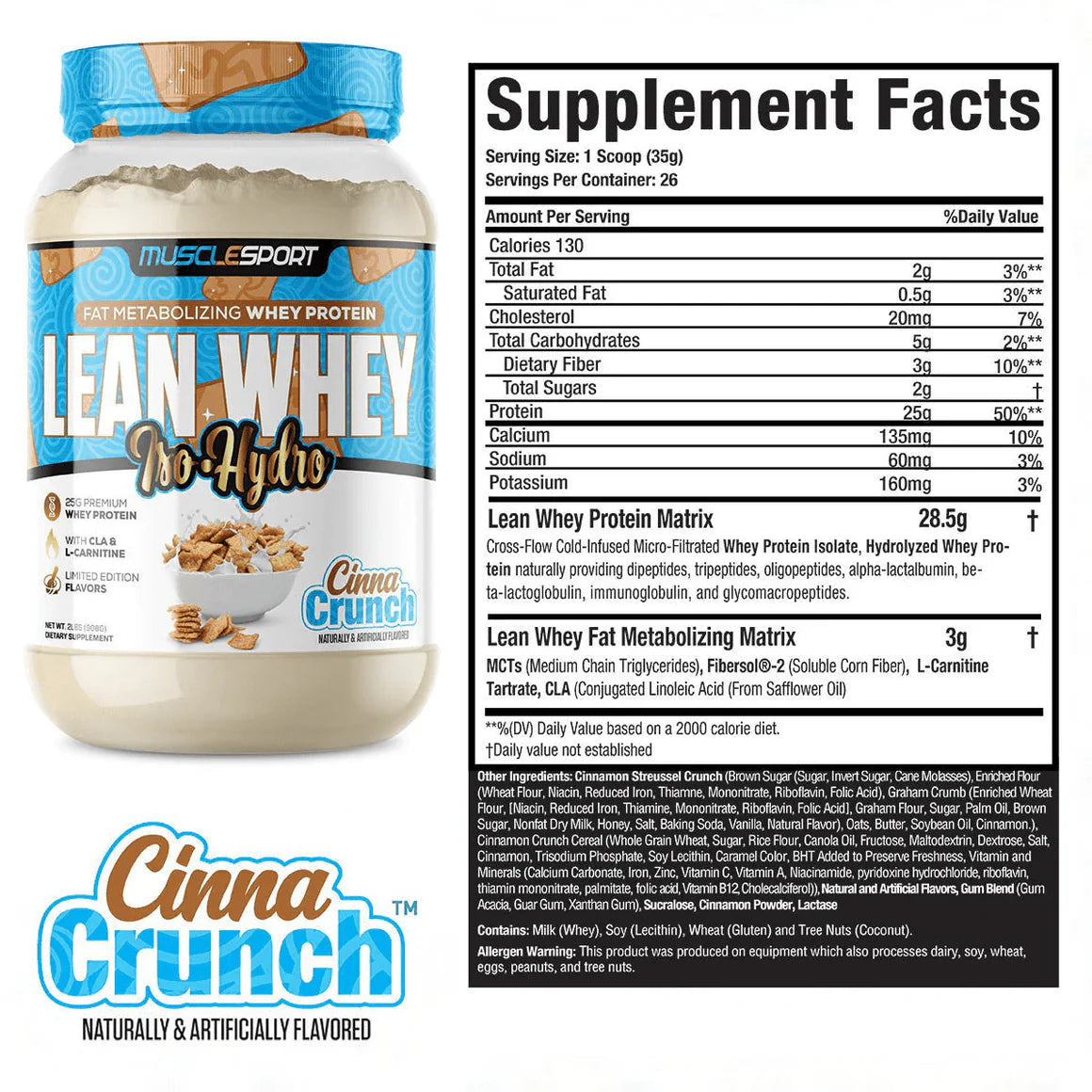 MuscleSport Lean Whey Protein