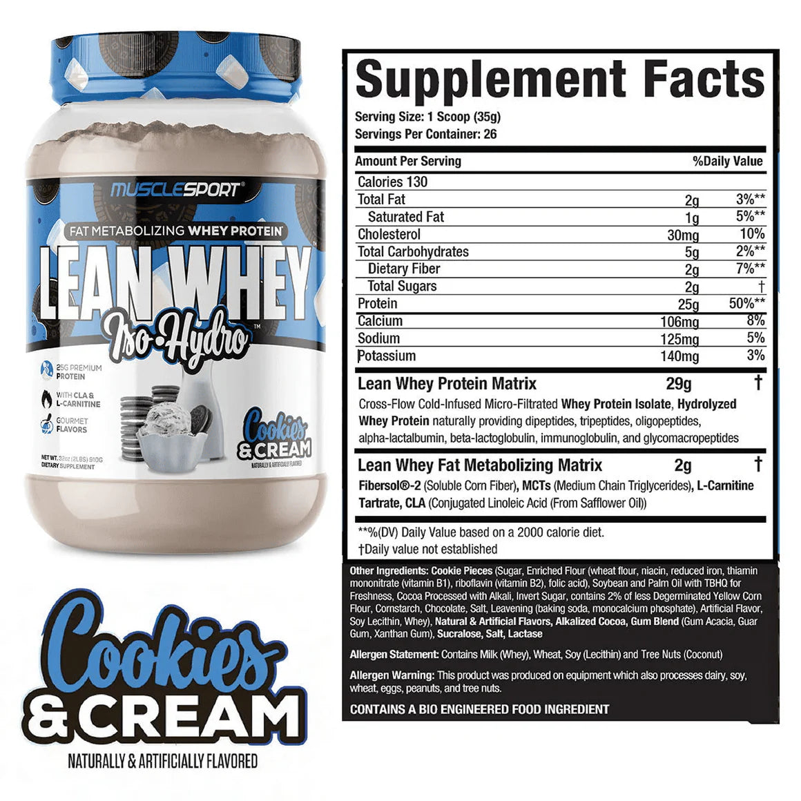 MuscleSport Lean Whey Protein