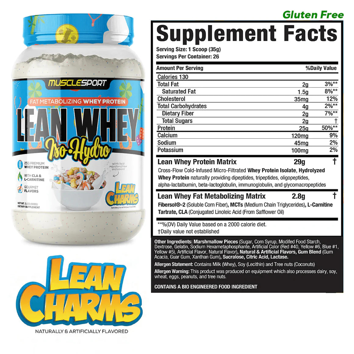 MuscleSport Lean Whey Protein