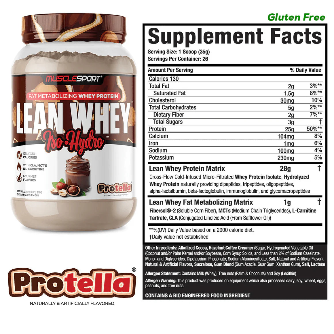 MuscleSport Lean Whey Protein