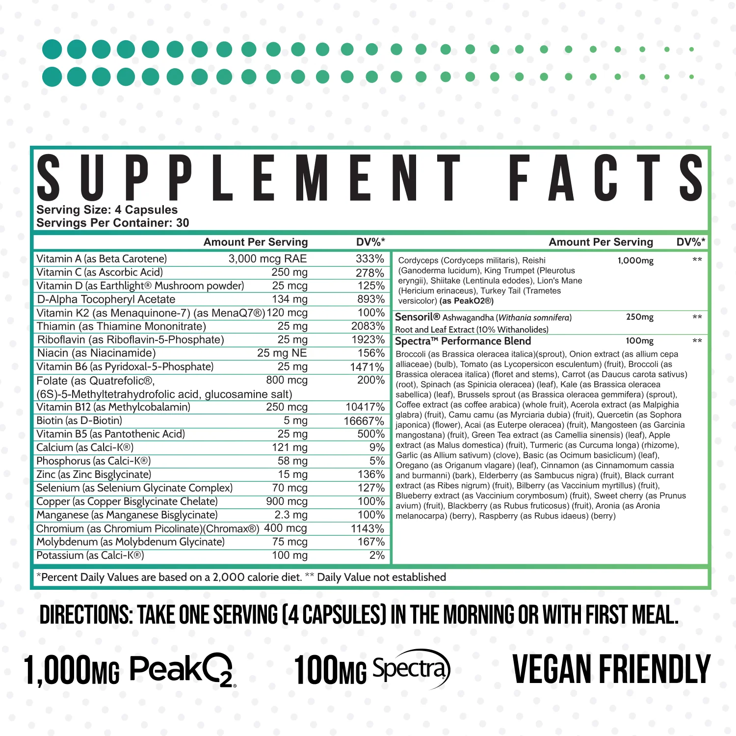 Inspired Nutra Vegan Multivitamin