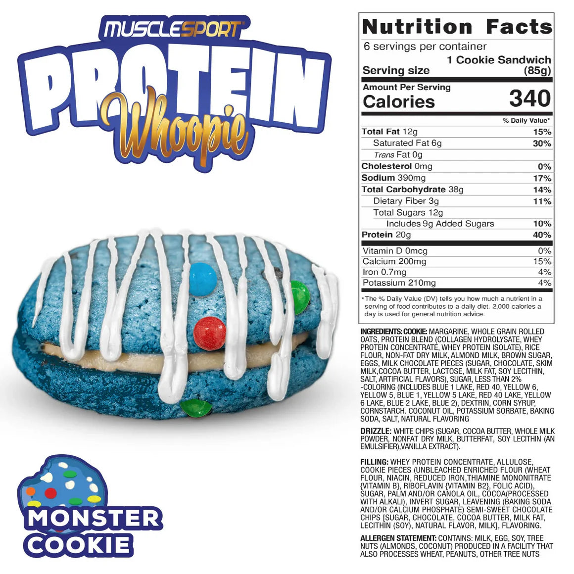 MuscleSport Protein Whoopie Pies