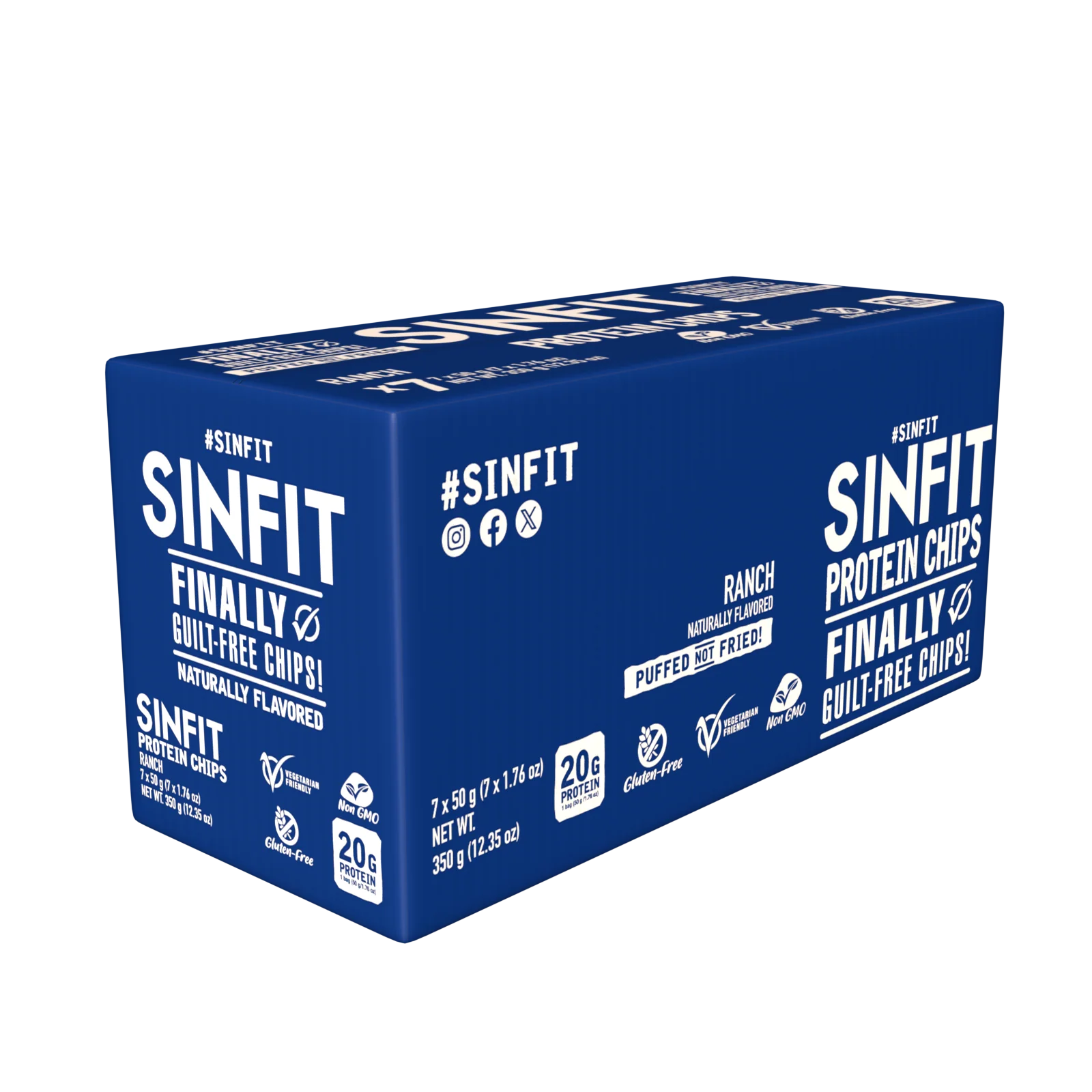 Sinfit Protein Chips - 20G Protein - 7G Fiber - Gluten Free