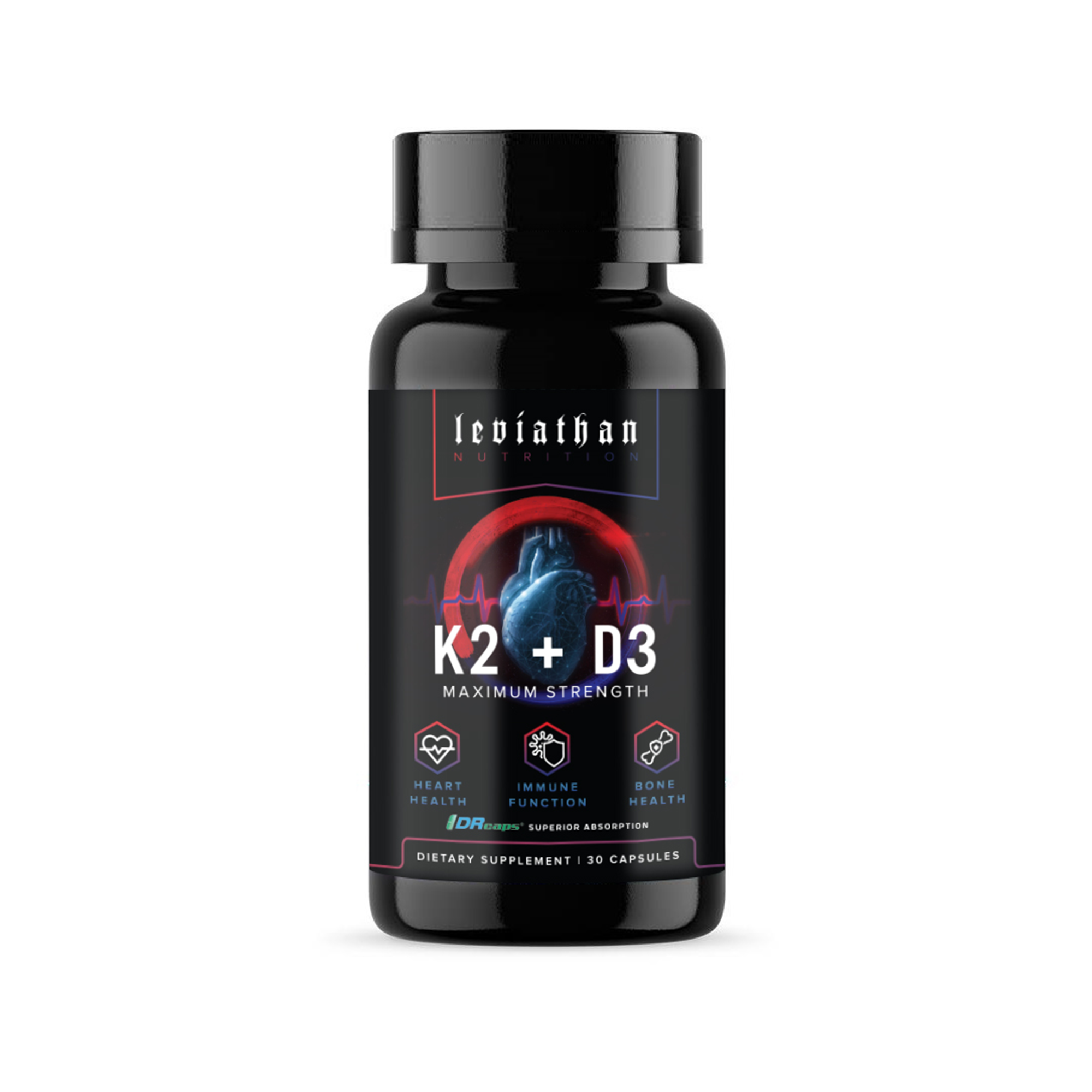 Leviathan Nutrition K2 D3 Maximum Strength