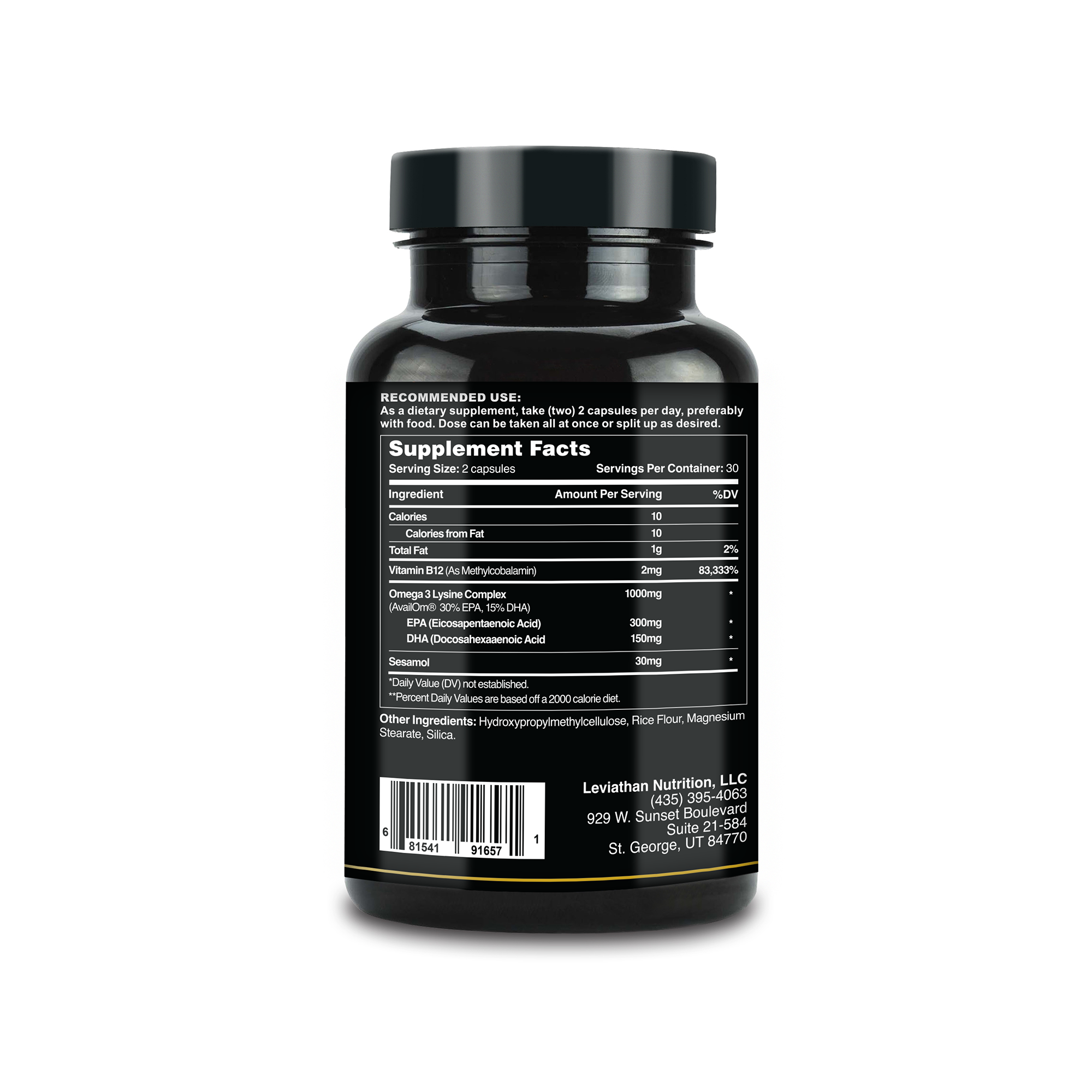 Leviathan Nutrition Advanced Omega 3