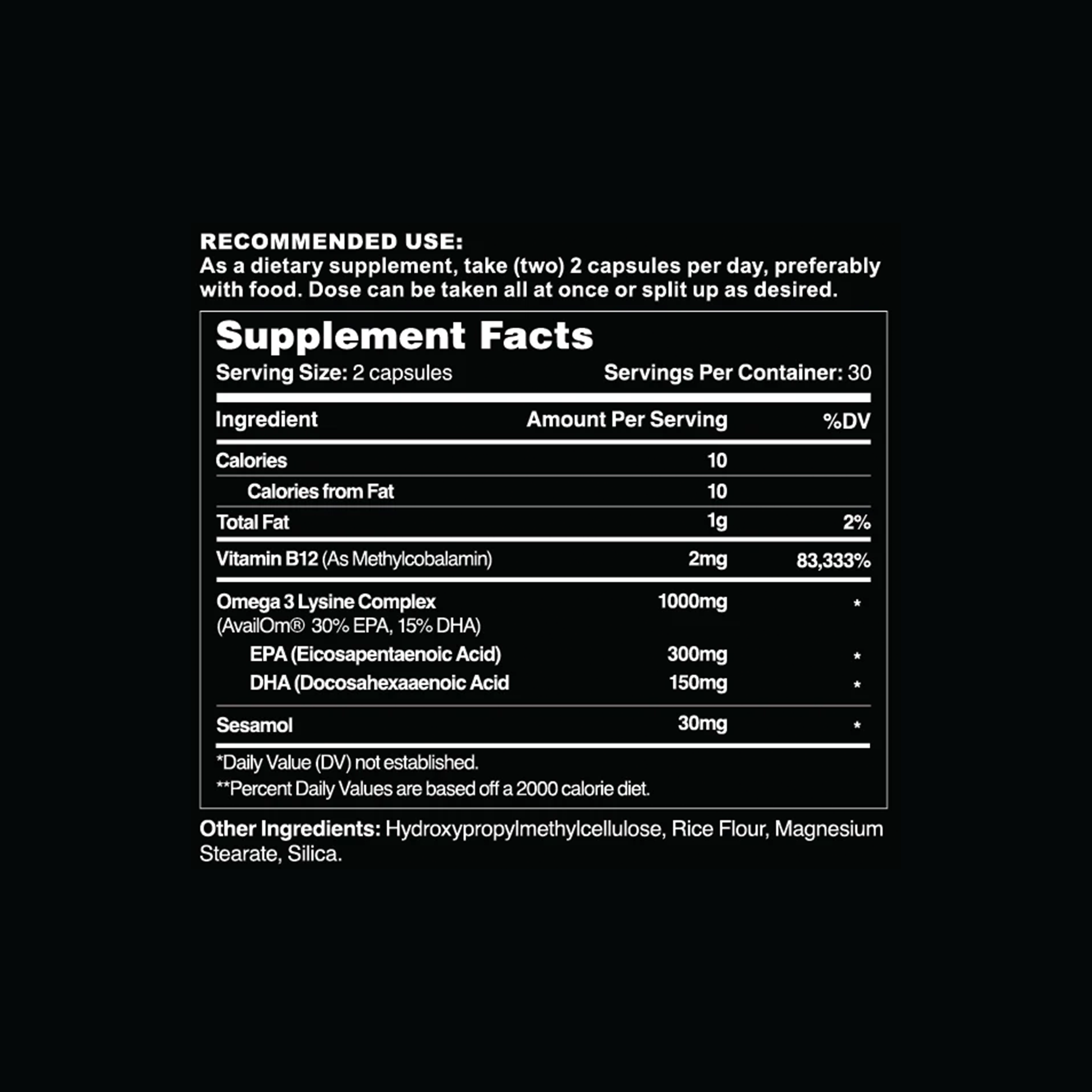 Leviathan Nutrition Advanced Omega 3