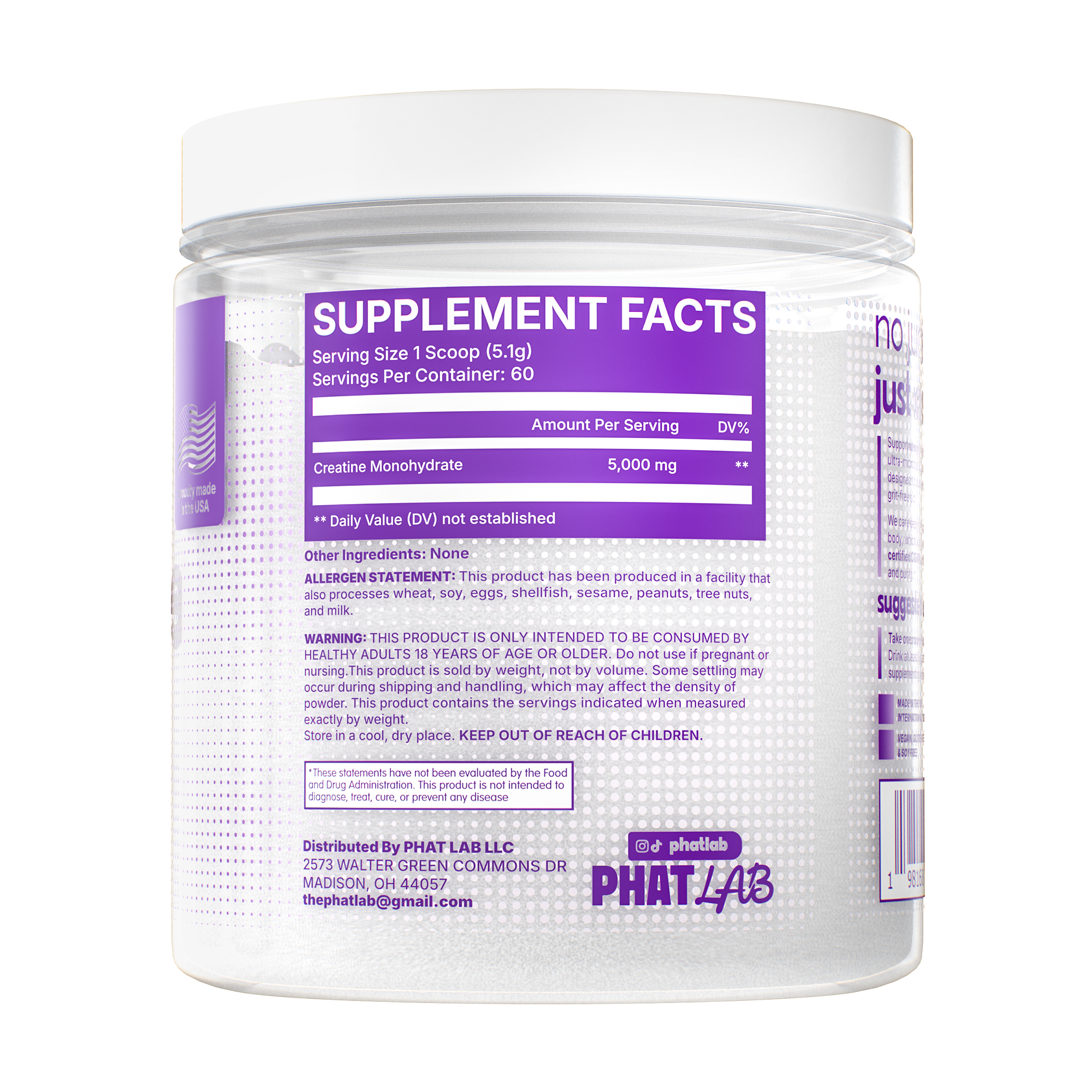 Phat Lab Creatine Monohydrate