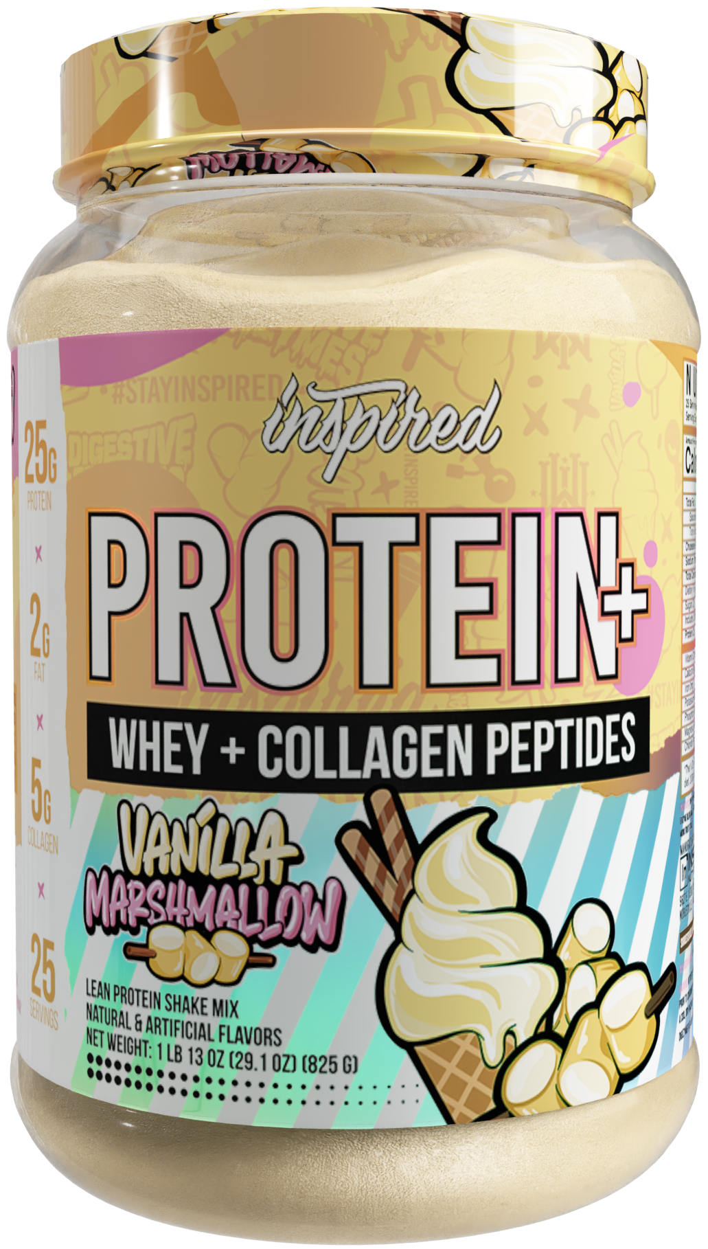 Inspired Nutra Protein+ - Whey + Collagen Peptides