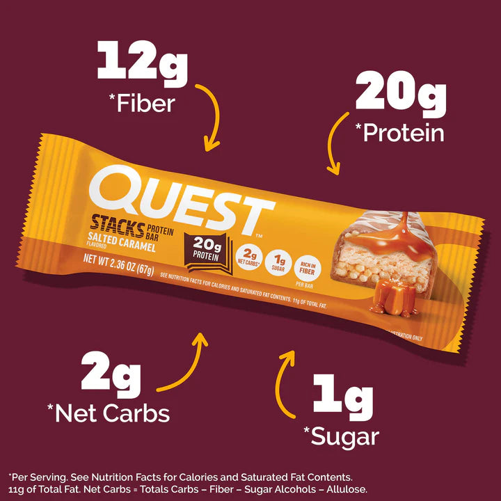 Quest Stacks Protein Bars - 20g Protein