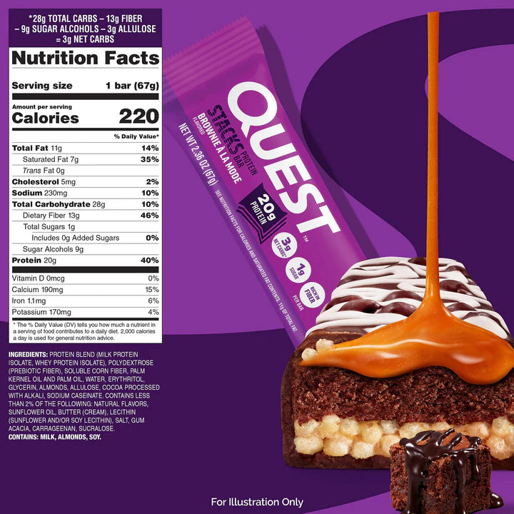 Quest Stacks Protein Bars - 20g Protein