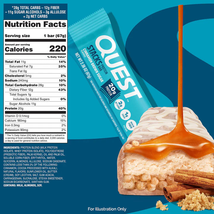 Quest Stacks Protein Bars - 20g Protein