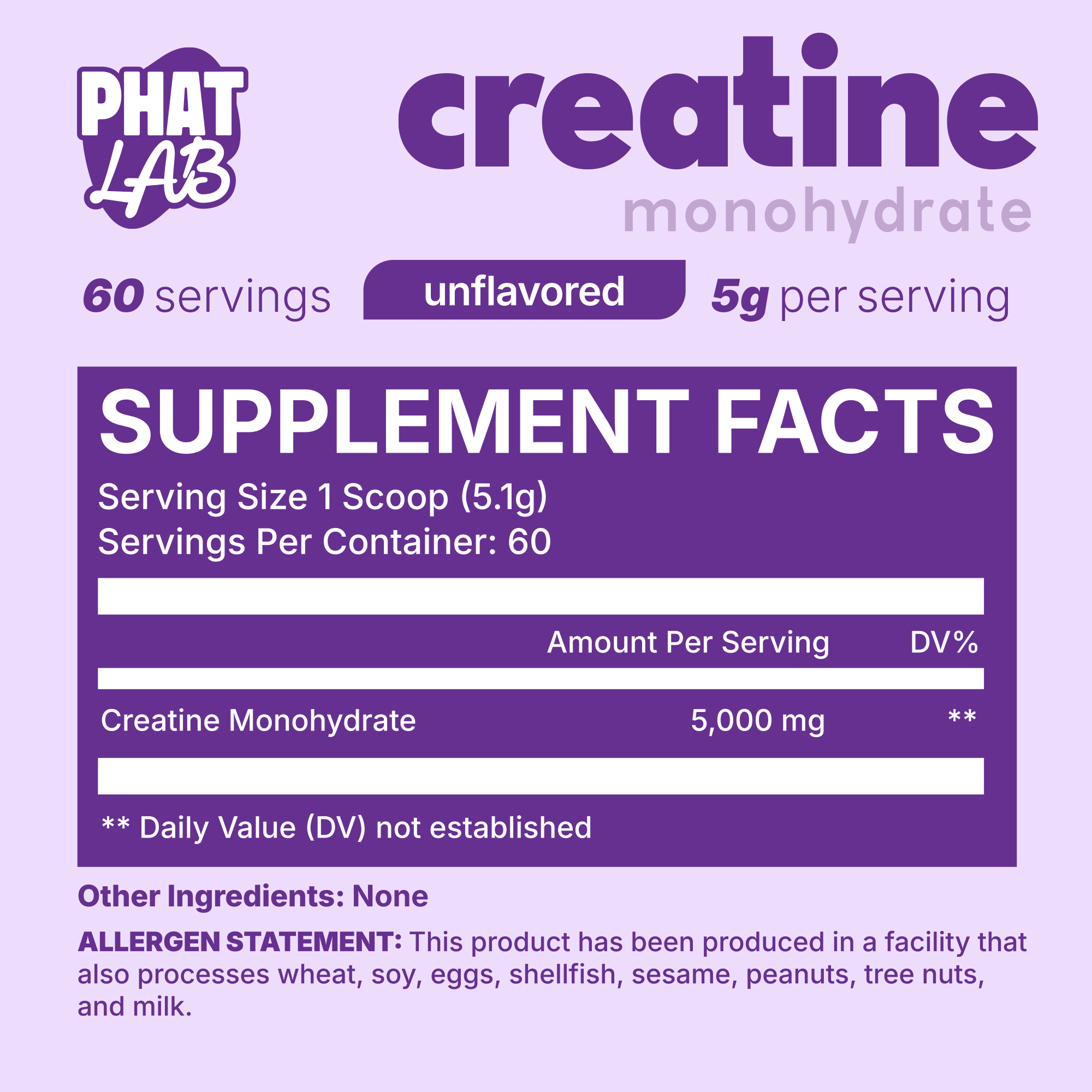 Phat Lab Creatine Monohydrate