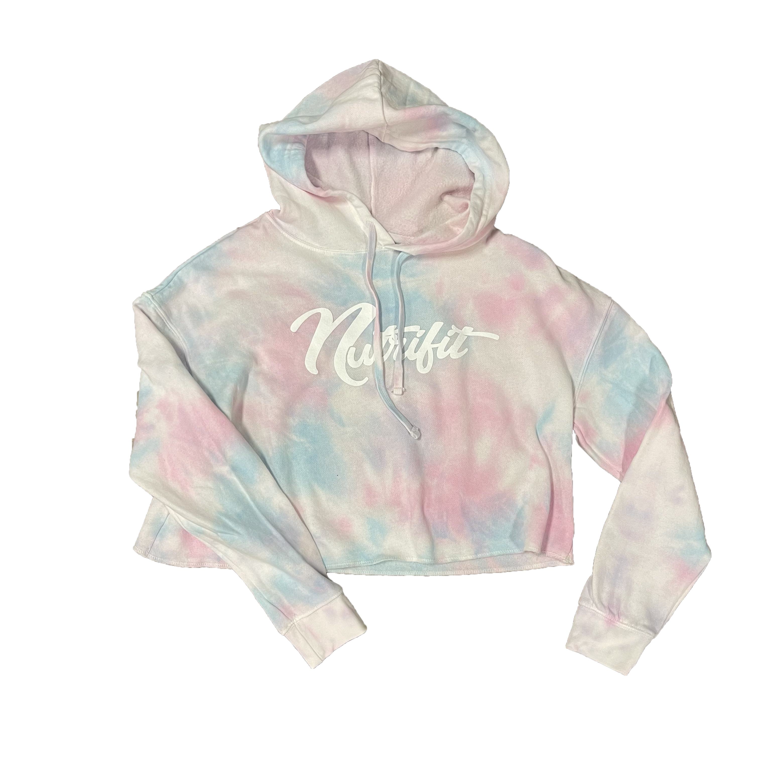 NutriFit Tie Dye Womens Cropped Hoodie