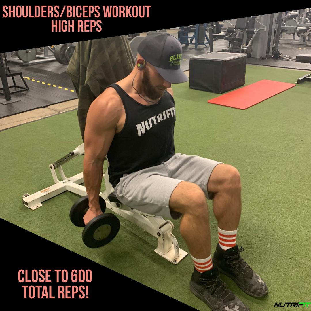 Shoulders and Biceps Workout - High Reps