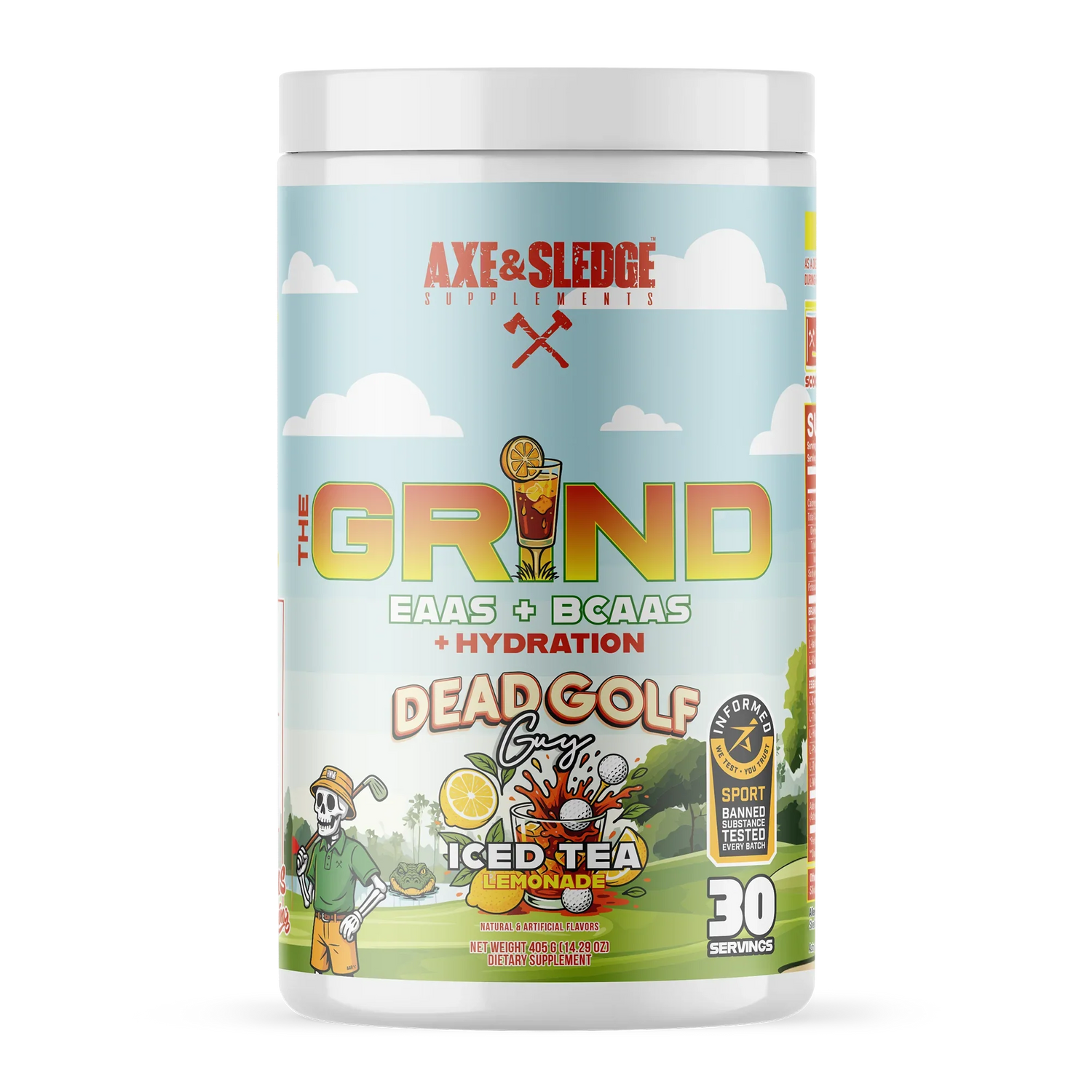 Axe & Sledge The Grind New Flavors: Dead Golf Guy & Cluster Candies + Why BCAAs Matter