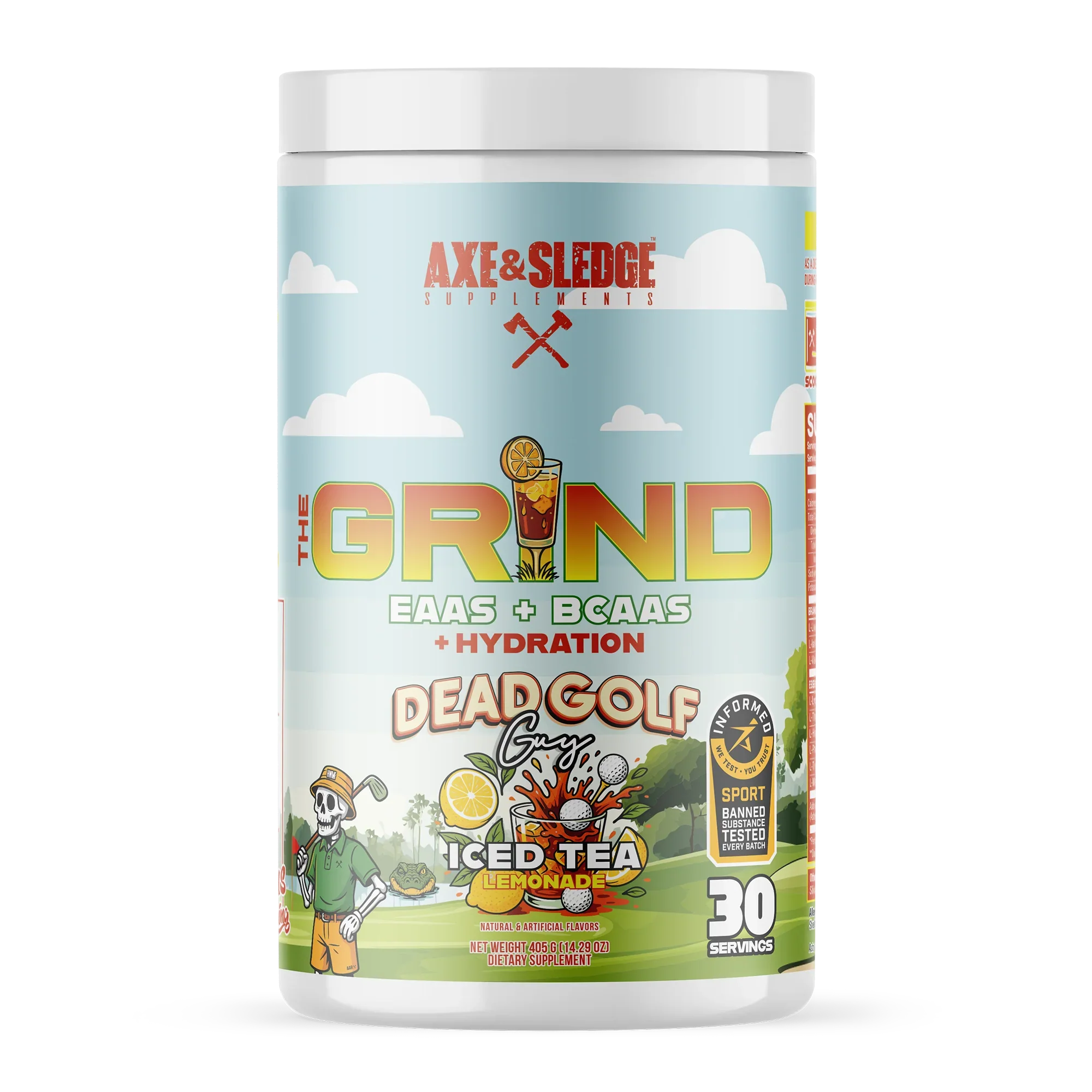 Axe & Sledge The Grind New Flavors: Dead Golf Guy & Cluster Candies + Why BCAAs Matter