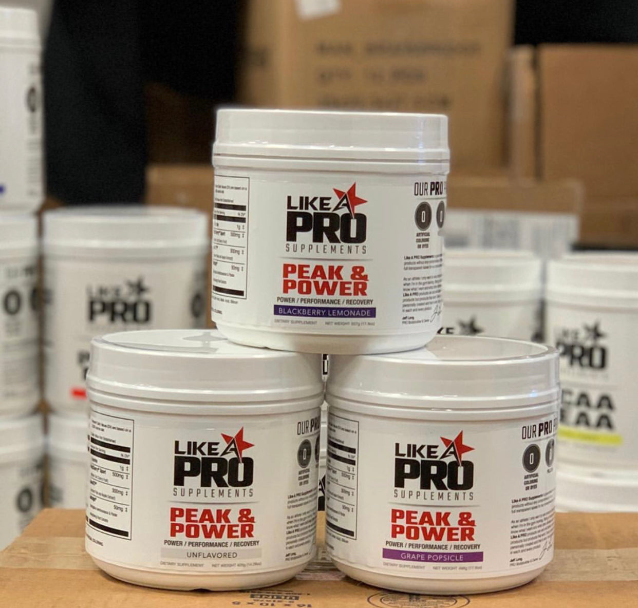 Like A Pro Supplements - Peak & Power - Overview