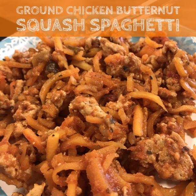 Ground Chicken Butternut Squash Spaghetti
