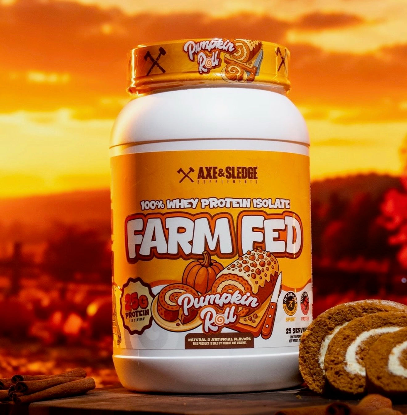 Axe & Sledge Farm Fed Pumpkin Roll Is Coming — The Fall Protein Drop You Need to Know About