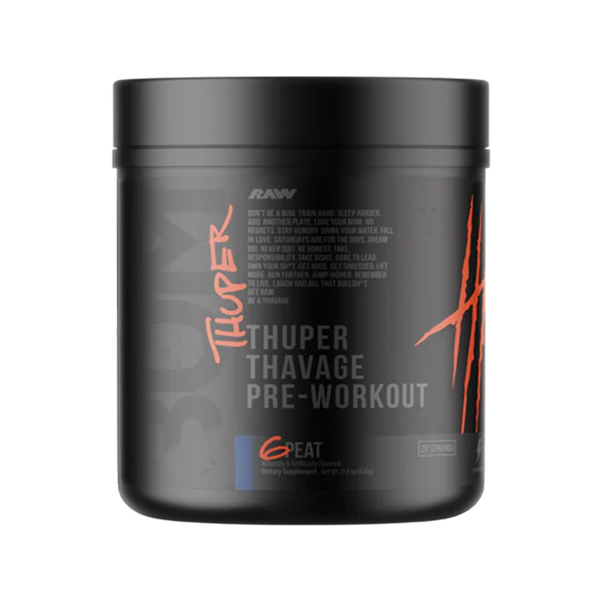 Raw Nutrition CBUM Thuper Thavage