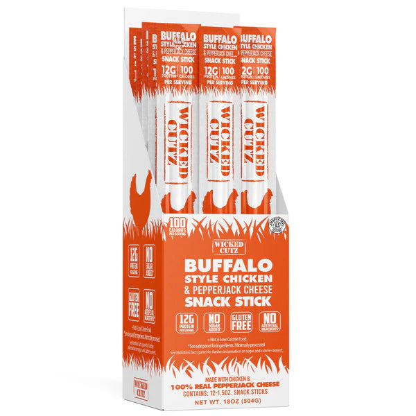 Wicked Cutz Meat Sticks - High Protein Beef Snacks