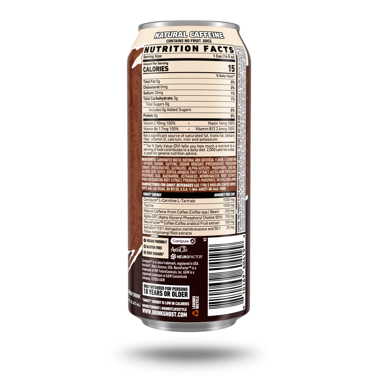 Ghost Energy A&W Single Can