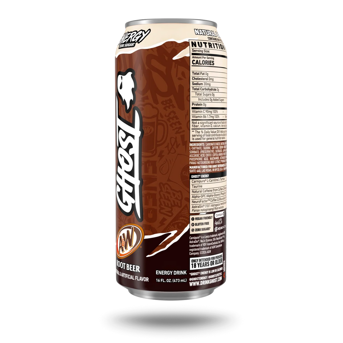 Ghost Energy A&W Single Can