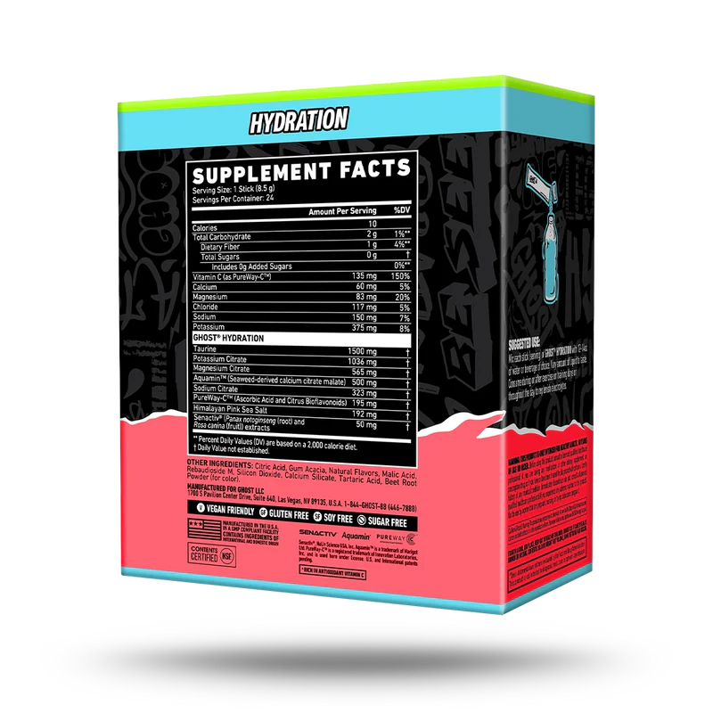 GHOST® Hydration Sticks - 24 Electrolyte Pack