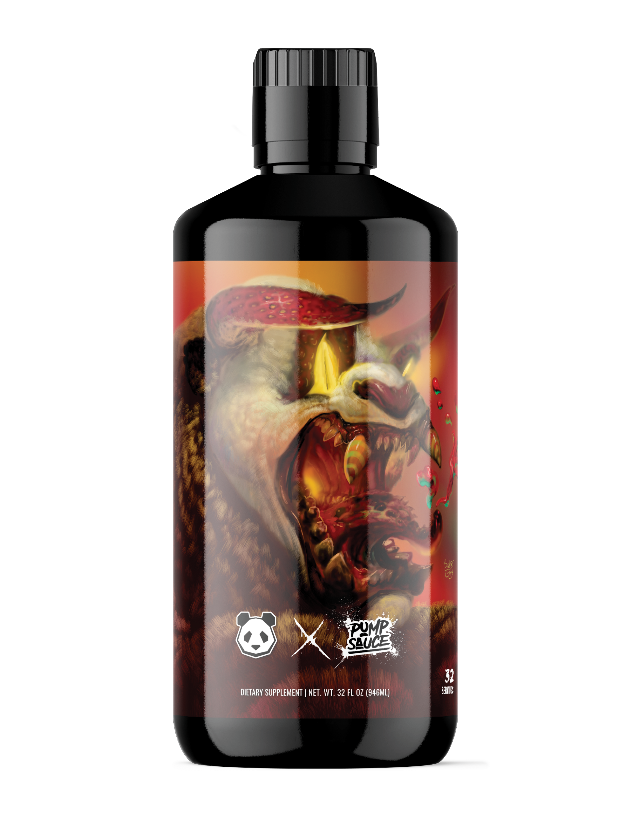 Panda Supps X Pump Sauce Collaboration Liquid Pre Workout - PANDA SAUCE