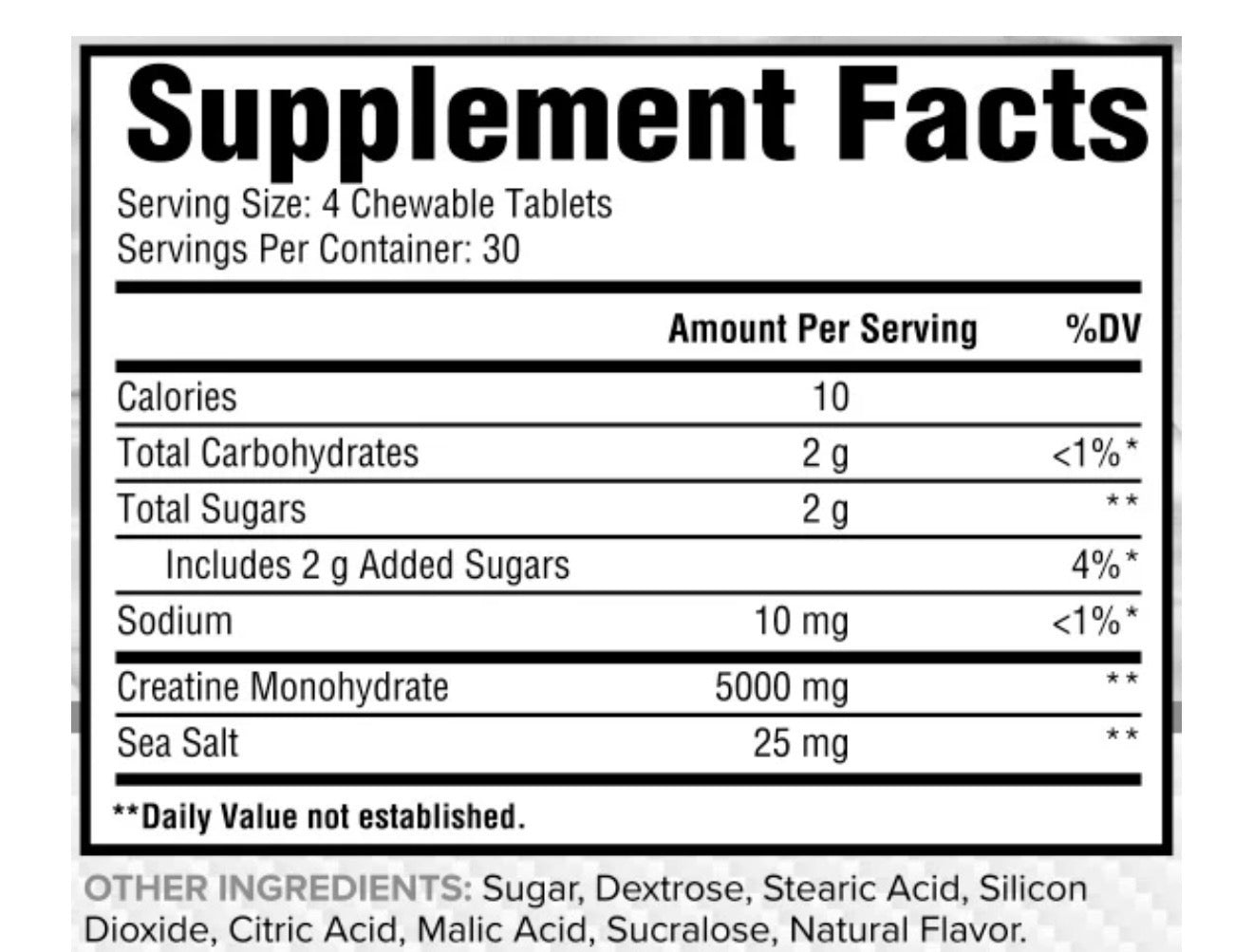 Core Nutritionals Creatine Chews