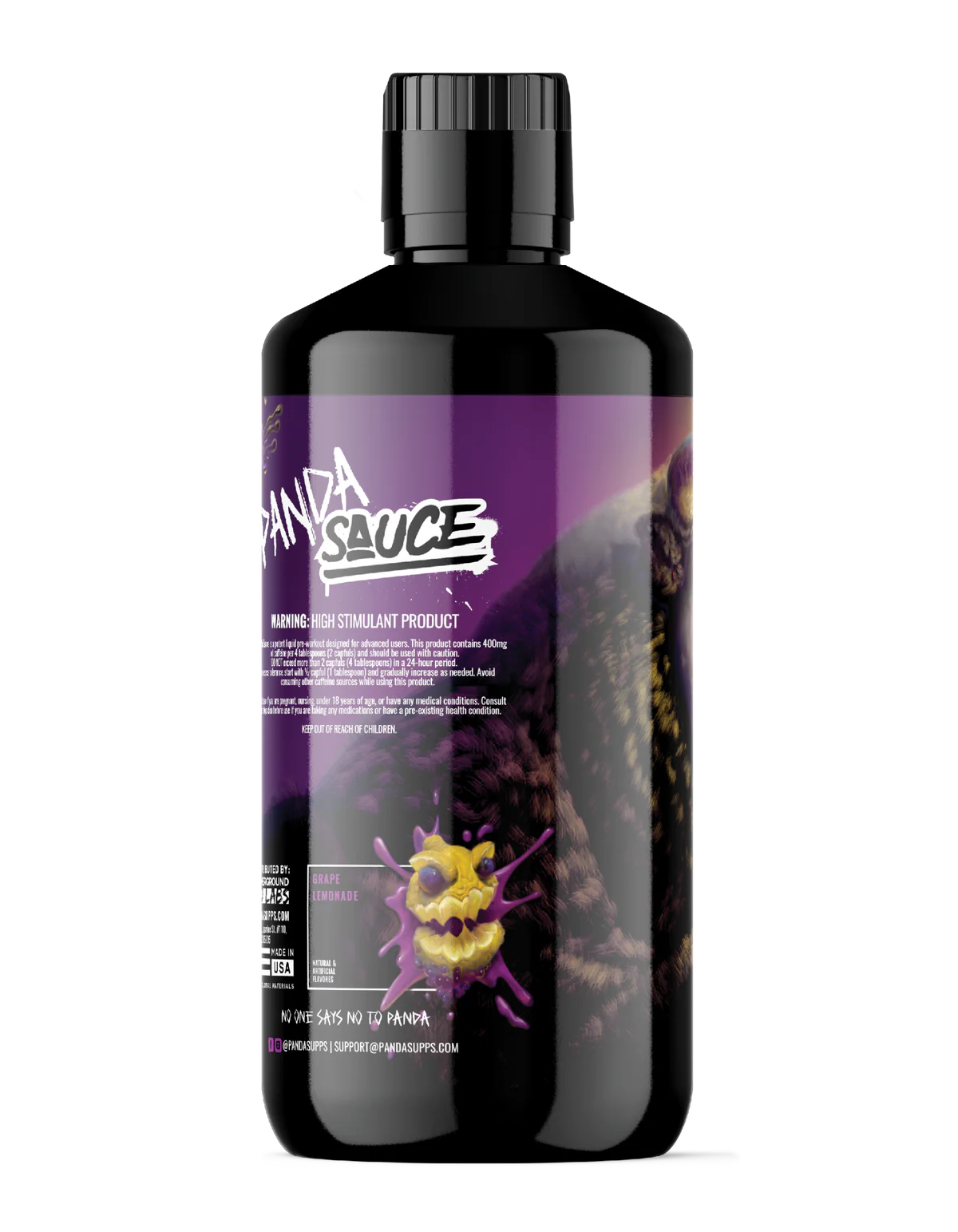 Panda Supps X Pump Sauce Collaboration Liquid Pre Workout - PANDA SAUCE