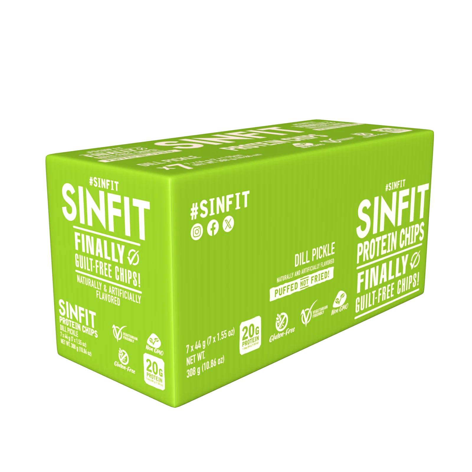 Sinfit Protein Chips - 20G Protein - 7G Fiber - Gluten Free