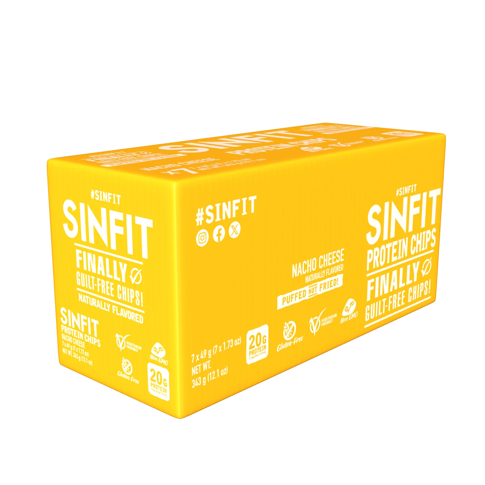 Sinfit Protein Chips - 20G Protein - 7G Fiber - Gluten Free
