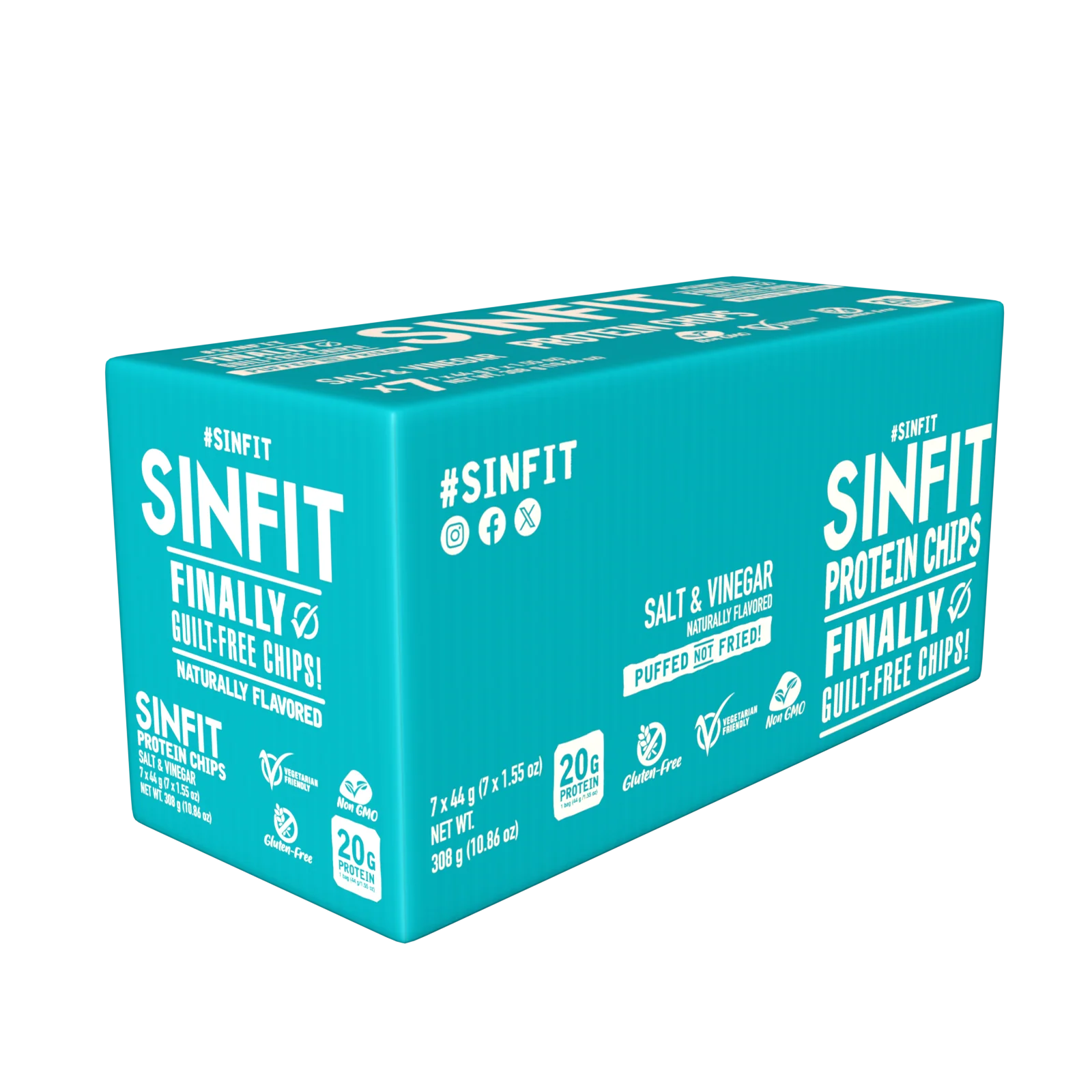Sinfit Protein Chips - 20G Protein - 7G Fiber - Gluten Free