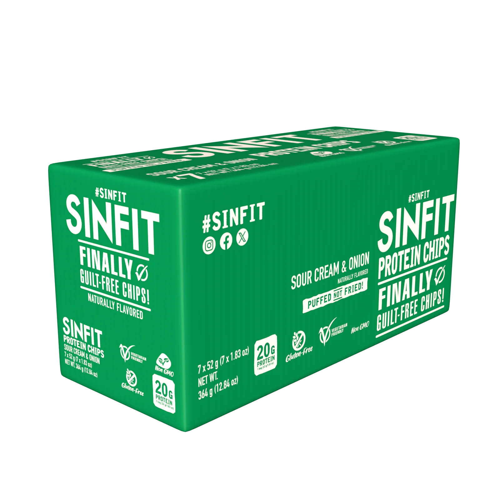 Sinfit Protein Chips - 20G Protein - 7G Fiber - Gluten Free