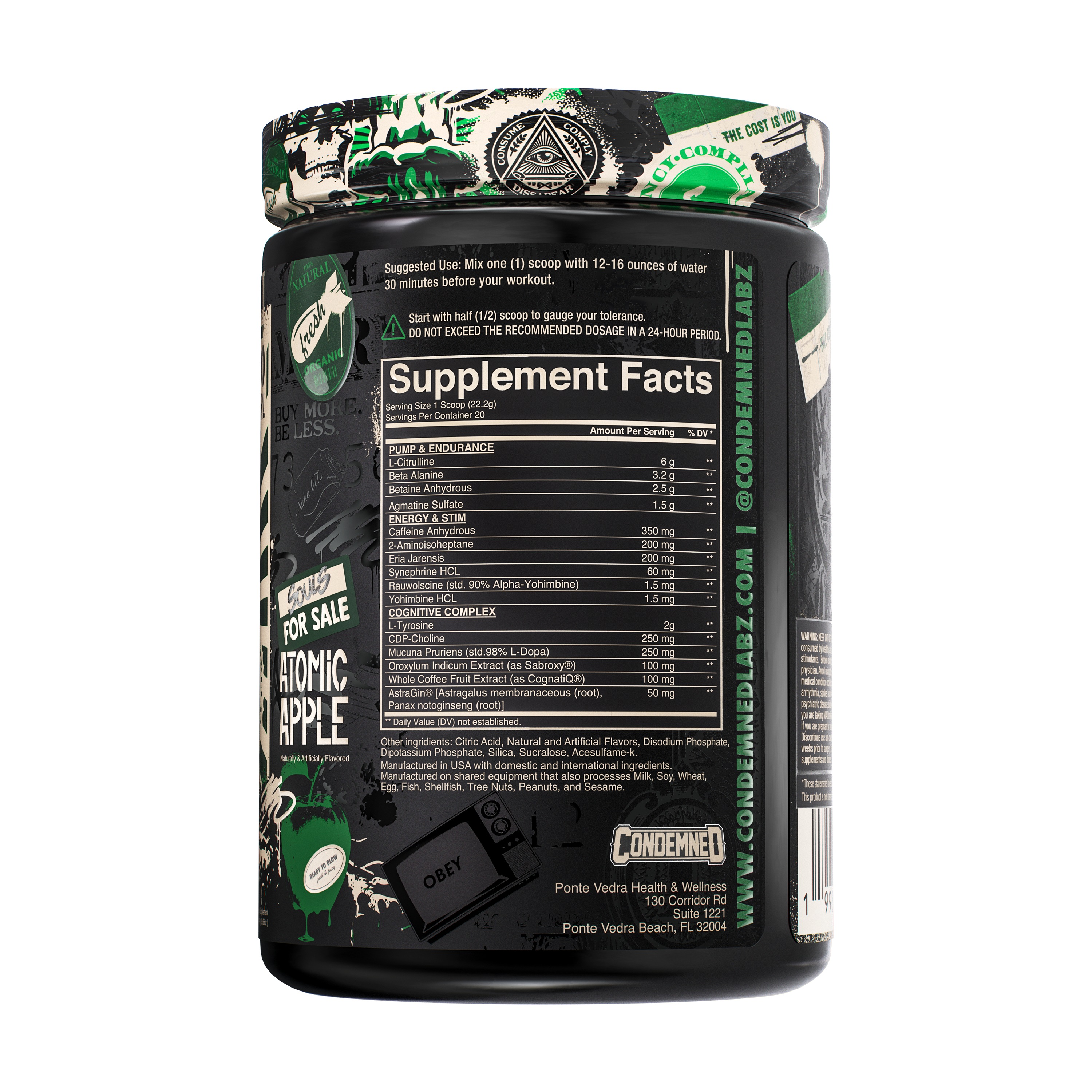 Condemned Labz SOULS 4 SALE - Preworkout | Limited Edition