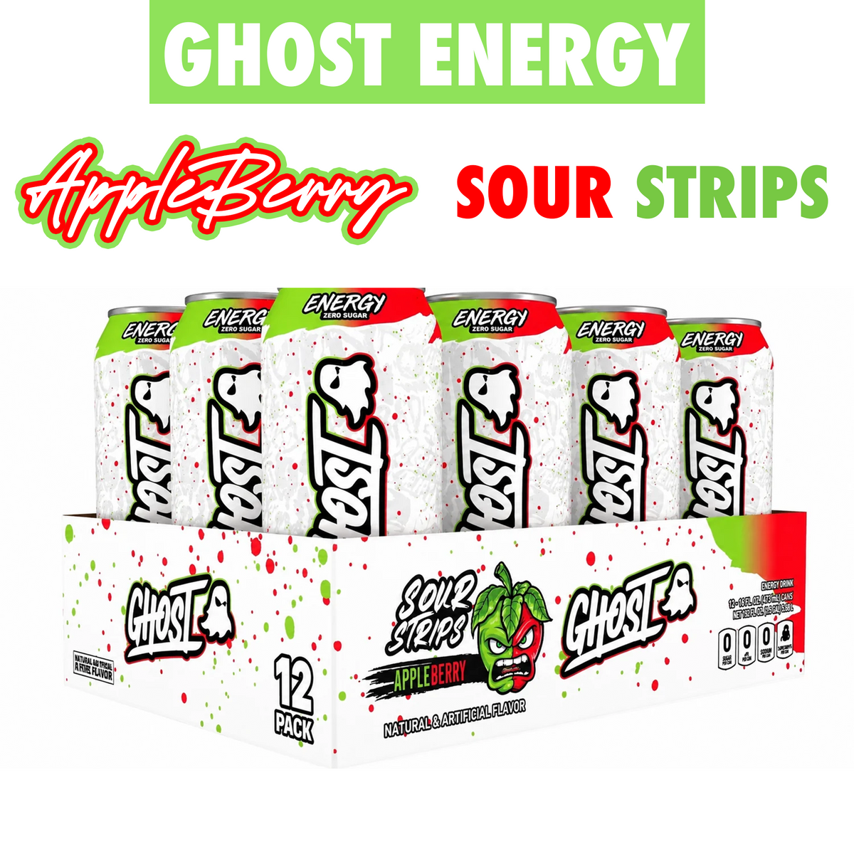 Ghost Energy - 12 Pack of Energy Drinks