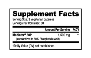 NutraBio Phosphatidic Acid (Mediator) (500mg)