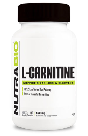 NutraBio L-Carnitine (500mg)