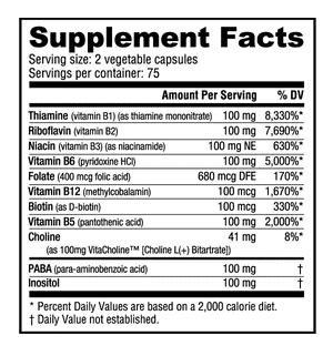 NutraBio Vitamin B-100 Complex